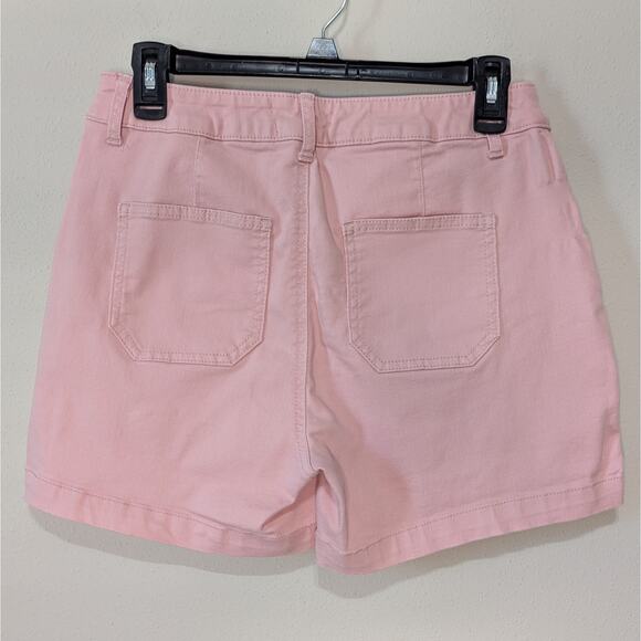 Westbound Light Pink The Park Avenue Fit Pull On Preppy Chino Shorts Size 6 - Picture 4 of 8